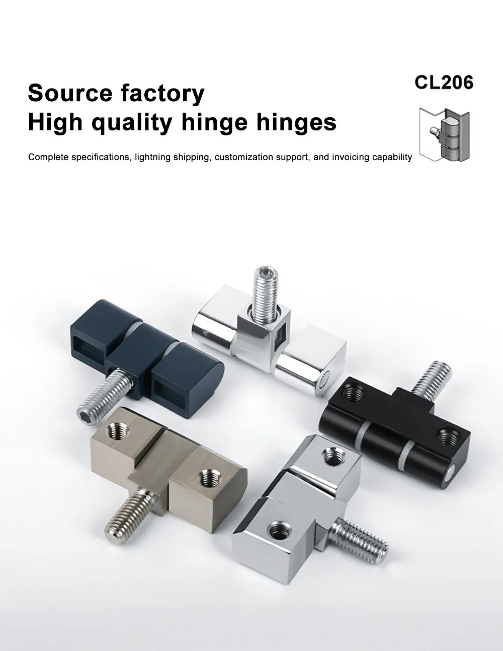 Electric Industry Cabinet Removable Hinge