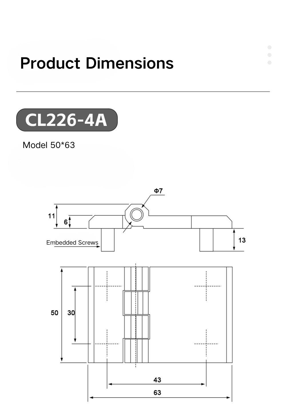 Asymmetric Offset Hinge