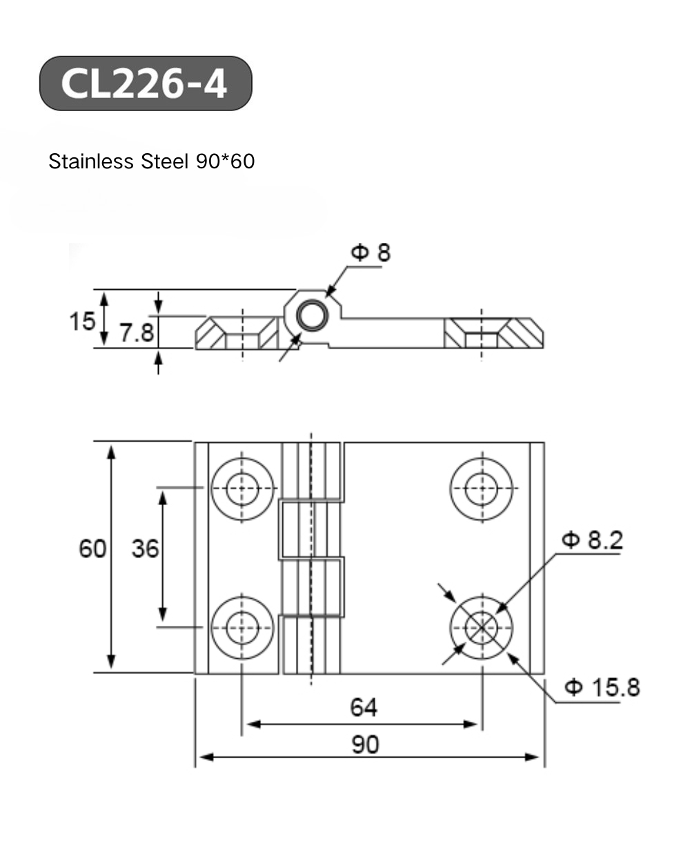 Asymmetric Offset Hinge