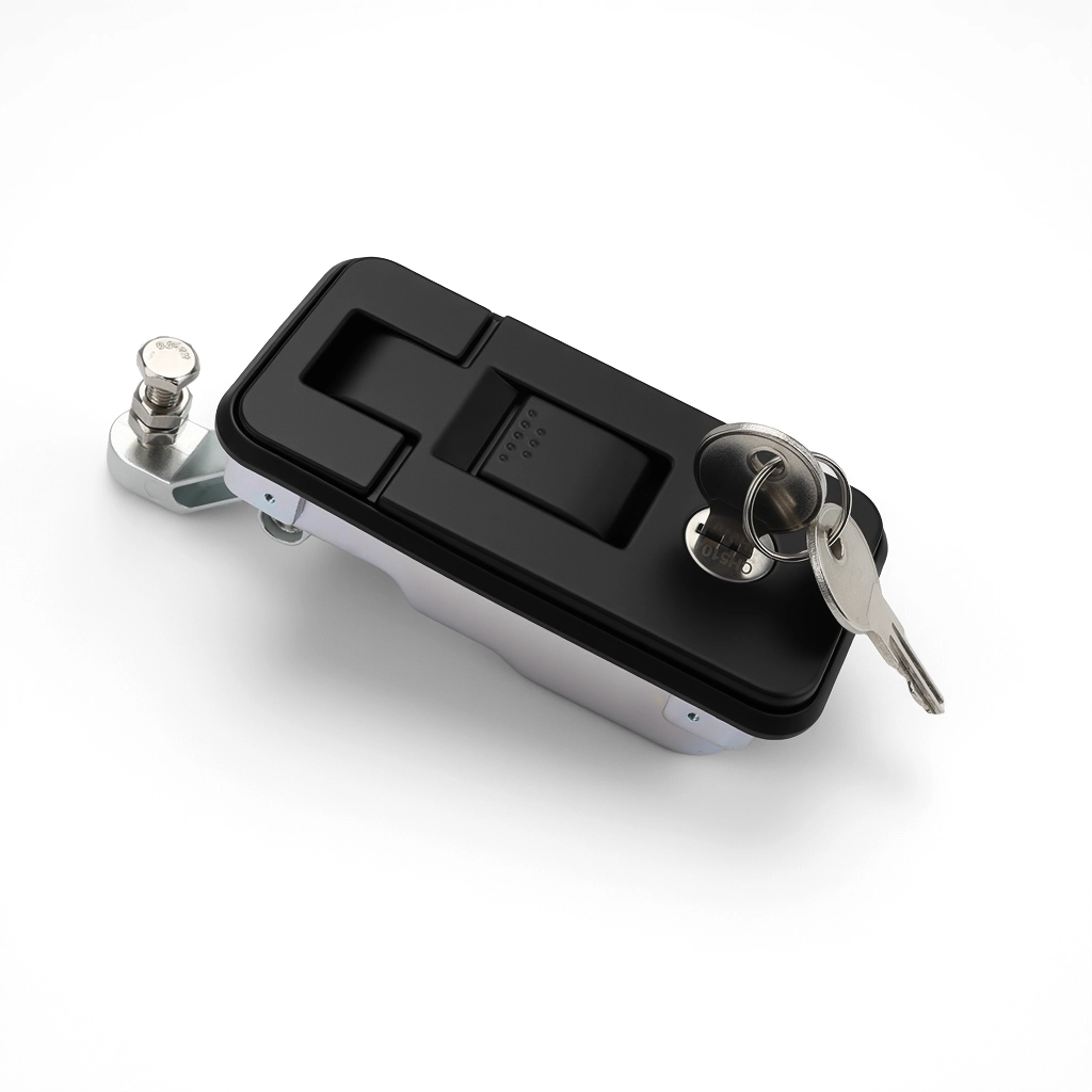 Push-to-open RV lock