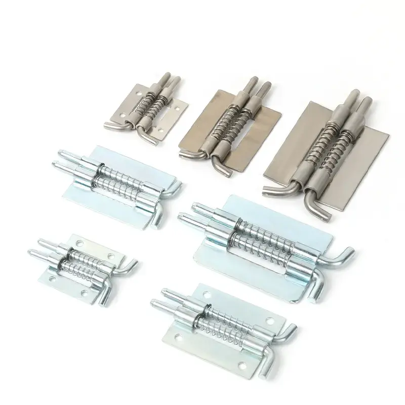 Spring bolts latch hinge